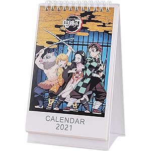 鬼滅の刃 カレンダー 新日本カレンダー 2021年 卓上カレンダー かわいい 人格カレンダー 竈門炭治郎 竈門禰豆子 ス…