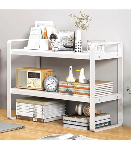 Amazon.co.jp: DOSBYEE 机上ラック デスクラック 卓上ラック 机上棚 最