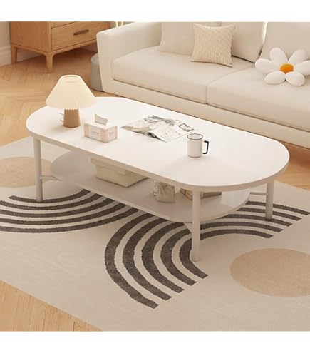 Amazon.co.jp: Hubiuyo ローテーブル 白 シンプル 風 リビング