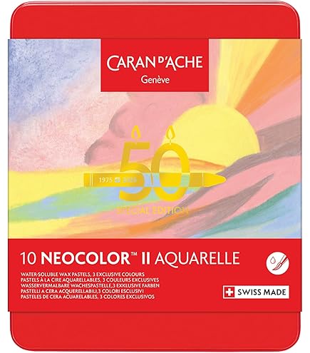 画材 CARAN D'ACHE 84 NEOCOLOR II Pastels Caran d'Ache Classic Neocolor II Water-Soluble Pastels, 30