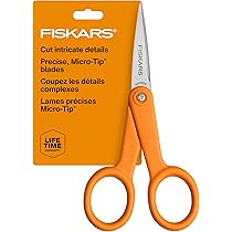 Amazon.co.jp: Fiskars (フィスカース) マイクロチップはさみ 5インチ
