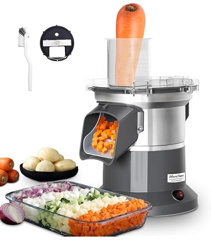 Amazon | JIAWANSHUN ダイスカッター 電動野菜カッター 600W 野菜角