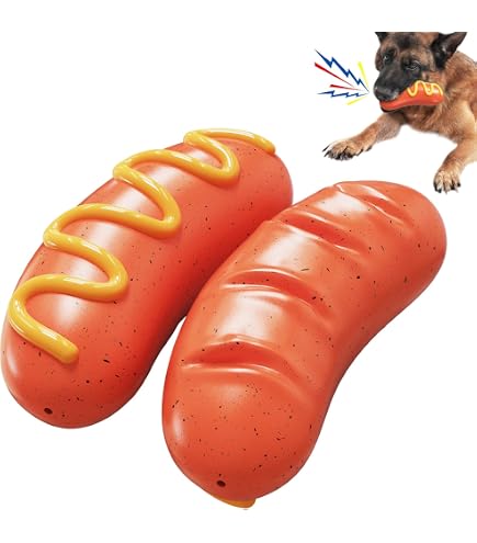 Amazon | PetGround 犬 おもちゃ ソーセージ 噛む ゴム 中型犬 大型犬