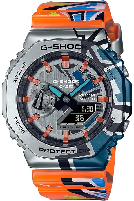Amazon.co.jp: カシオ G-Shock メンズ GM2100SS-1A グレーオレンジ 