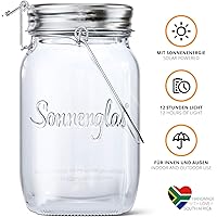 【公式】(ソネングラス) SONNENGLAS® 1000ml Classic ビン型 ソーラーライト | メイソンジャー ソーラー 太陽光 シンプル おしゃれ | インテリア キャンプ ギフト