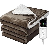 Amazon.co.jp : KOCEEY 電気毛布 掛け敷き兼用 188×130cm【大きい