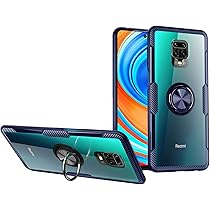 Amazon.co.jp: Redmi Note 9S ケース [360°キックスタンド] クリスタル