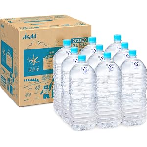 [Amazon限定ブランド] #like アサヒ おいしい水 天然水 ラベルレスボトル 2L×9本