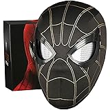 [AnT] スパイダーマンマスク スパイダーマン コスプレ 大人 マスク スーパーヒーロースパイダーマスク 操作で目が動く 3D形状 伸縮性通気素材 男女兼用（黒）
