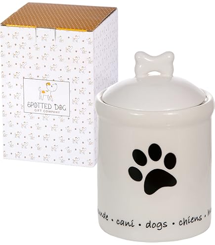 Greenline Goods Ceramic Dog Treat Canister - Chihuahua Design, Airtight Lid For Fresh Treats - View #5