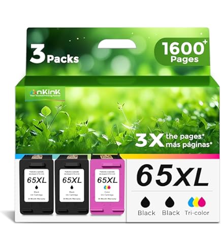 Amazon.co.jp: 65XL 65 XL ブラックインクカートリッジ HP Ink 65 HP65
