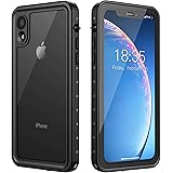 iphone xr 防水ケース, iphone xr ケース 完全防水 防塵 耐衝撃 Qi充電 フェイスID認証対応 軽量 薄型 クリア 透明 付け外し簡単 保護タッチパネルスクリーン付き アウトドア スポーツ 海 釣り 安心感 iphone xr 防水ケース（6.1インチ）