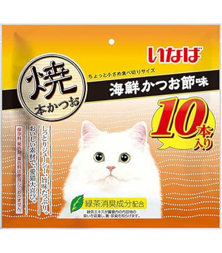 焼きかつお　バラエティー　成猫用　２０本入り×１０袋入り　いなば Amazon | いなば 猫用おやつ 焼かつおバラエティ 20本入(3種)×2