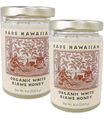 Amazon | レアハワイアン オーガニック ホワイトハニー プレーン 8oz