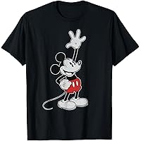新品☆8L♪ヴィンテージ風ミッキーTシャツなど4枚まとめて♪〇L307 ヴィンテージライクなミッキーマウスTシャツ (252AN2ST358