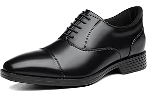 Foxsense Business Shoes, Easy to Wear While Standing, Men's Leather Shoes, Dress Shoes, Genuine Leather, Walking, Straight Tip, Sneakers, Breathable, Gentleman's Shoes, Easy to Walk, Non-Slip, Inner