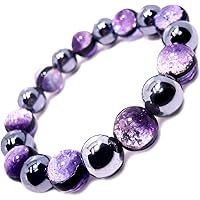 Amazon | [ヒーローズ] 光る ホタルガラス (深海パープル) 紫金石 (S