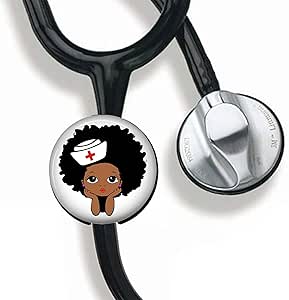 Amazon Co Jp キュート ガール 看護師 聴診器 タグ パーソナライズ 看護師 聴診器 Idタグ カスタマイズ 医療聴診器 名前タグ 書き込み可能な表面 ブラック 文房具 オフィス用品