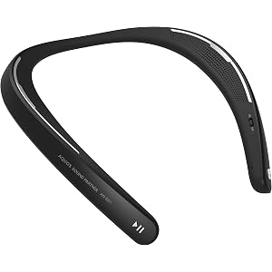 ウェアラブルネックスピーカー AQUOSサウンドパートナー ブラック bluetooth対応 本体約88g軽量設計