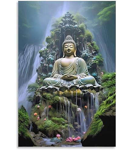 Amazon.co.jp: ブッダ 禅 仏陀 絵画 ポスター ウォールアート