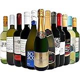 ワインセット スパークリングワイン、赤ワイン、白ワインのミックス12本セット イタリア フランス スペイン 有名ワインセット 京橋ワイン[常温便]