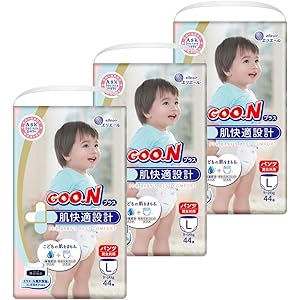 【パンツ Lサイズ】グーンプラス 肌快適設計 (9~14kg) 132枚(44枚×3) [ケース販売] 【Amazon…