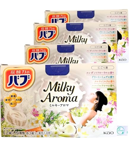 Amazon | バブ ミルキーアロマ 12錠入 [医薬部外品] | バブ | 炭酸入浴