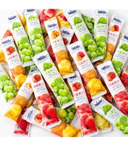 Amazon.co.jp: (まとめ買い)しんこう 国産果汁 スティックシャーベット