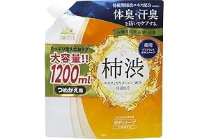 【医薬部外品】 薬用太陽のさちEX 柿渋ボディソープ 大容量 詰替え用 1.2リットル (x 1)