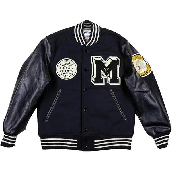 メルトン×フェイクレザースタジャン MLB（メジャーリーグベースボール）の「MLB/メジャーリーグベース