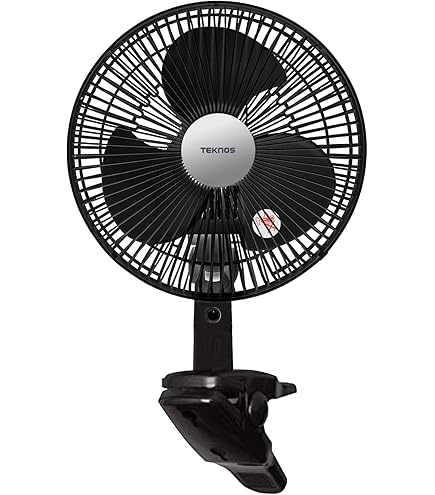 Amazon | TEKNOS 23cmクリップ扇風機 CI-239 ブラック | TEKNOS | 卓上