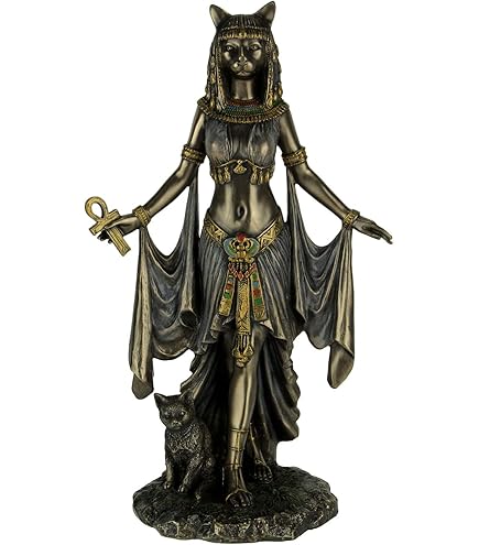 バステト　エジプトの女神 Amazon.co.jp: 樹脂エジプト女神バステト像Leaning onピラー