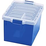 伊勢藤 収納ケース ブルー 24.5×34.5×21 同人誌ケース