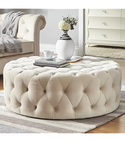 高級ベルベットオットマン