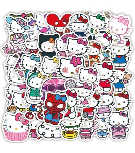 ハローキティ　シール　パック　ステッカー　大量！！！♡♡ Amazon.co.jp: エリナココ キティちゃん ステッカー シール 50枚入り
