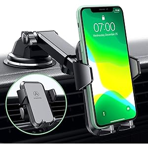 【2020年令和最新版】車載ホルダー VANMASS スマホホルダー 2in1 粘着ゲル吸盤&エアコン吹き出し口式兼用…