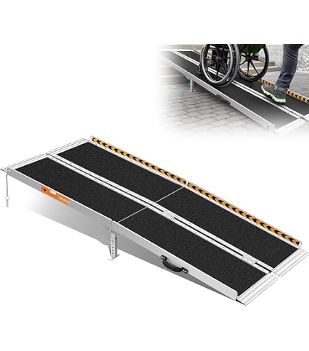 Amazon | 車椅子用スロープ 2フィート 折りたたみ式 アルミ製 段差解消