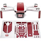 WRAPGRADE for DJI Mini 2 スキンシール アクセントカラー (ジャパンレッド)