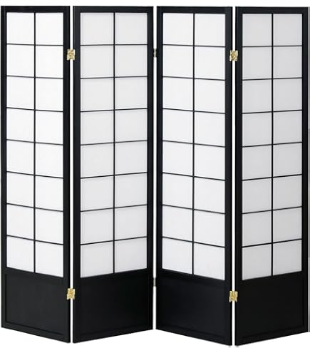 Amazon｜衝立 和風 パーテーション 間仕切り 幅45 高さ120 (ブラック