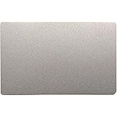 ebamaz 10枚メタル名刺アルミブランク昇華の印刷金属名刺86X54MMカラー印刷 / UV印刷/レーザー彫刻に適しています (真珠銀, 厚さ0.45mm)