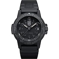 LUMINOX ルミノックス　オールブラック アナログ腕時計 Amazon.co.jp: [ルミノックス]LUMINOX 腕時計 レザーバック シー