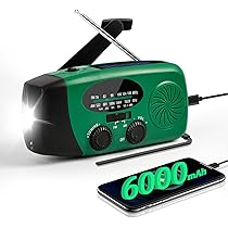 Amazon.co.jp: 防災ラジオ 多機能 防災懐中電灯ラジオ 携帯 6000mAh大