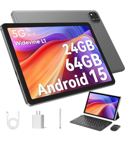 Amazon.co.jp: JJGJ Android 14 タブレット キーボード付き 12GB RAM