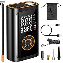 Amazon | 自転車 空気入れ 電動空気入れ【2025年新モデル｜6倍速超高速