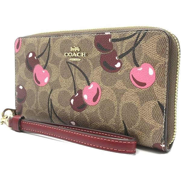 Amazon.co.jp: コーチ 長財布 COACH レザー チェリー さくらんぼ