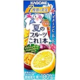 カゴメ 夏のフルーツこれ一本 シトラスレモン&パッションフルーツブレンド リーフパック 200ml×24本