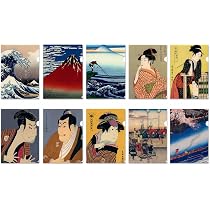 Amazon | 【日本伝統アート】浮世絵クリアホルダー 10柄セット A4対応