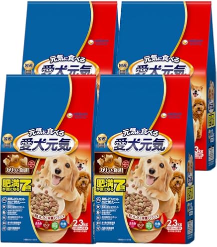 Amazon.co.jp: 愛犬元気 ささみ・ビーフ・緑黄色野菜入り 2.3kg×4個