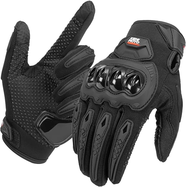 Kemimoto Motorcycle Gloves, Summer, Spring, Mesh, Smartphone Compatible, Summer Gloves, Motorcycle Gloves, All-Season, Women's, Men's, Motorcycle, Work, Mountain Climbing, KM8002 - 1