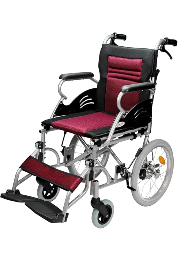 日進医療器 アルミ製 介助用車いす 背折れ式 介助ブレーキ付き NEO-2 Amazon | 日進医療器 アルミ製 介助用車いす 背折れ 介助